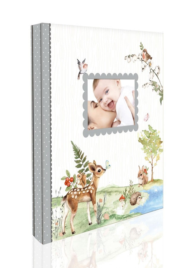 Holoary Baby Photo Album 4x6 500 Photos, Newborn Baby Keepsake Gifts for Baby Boy/Girl and New Parents, Woodland Animals Design Baby Photo Albums - Image 1